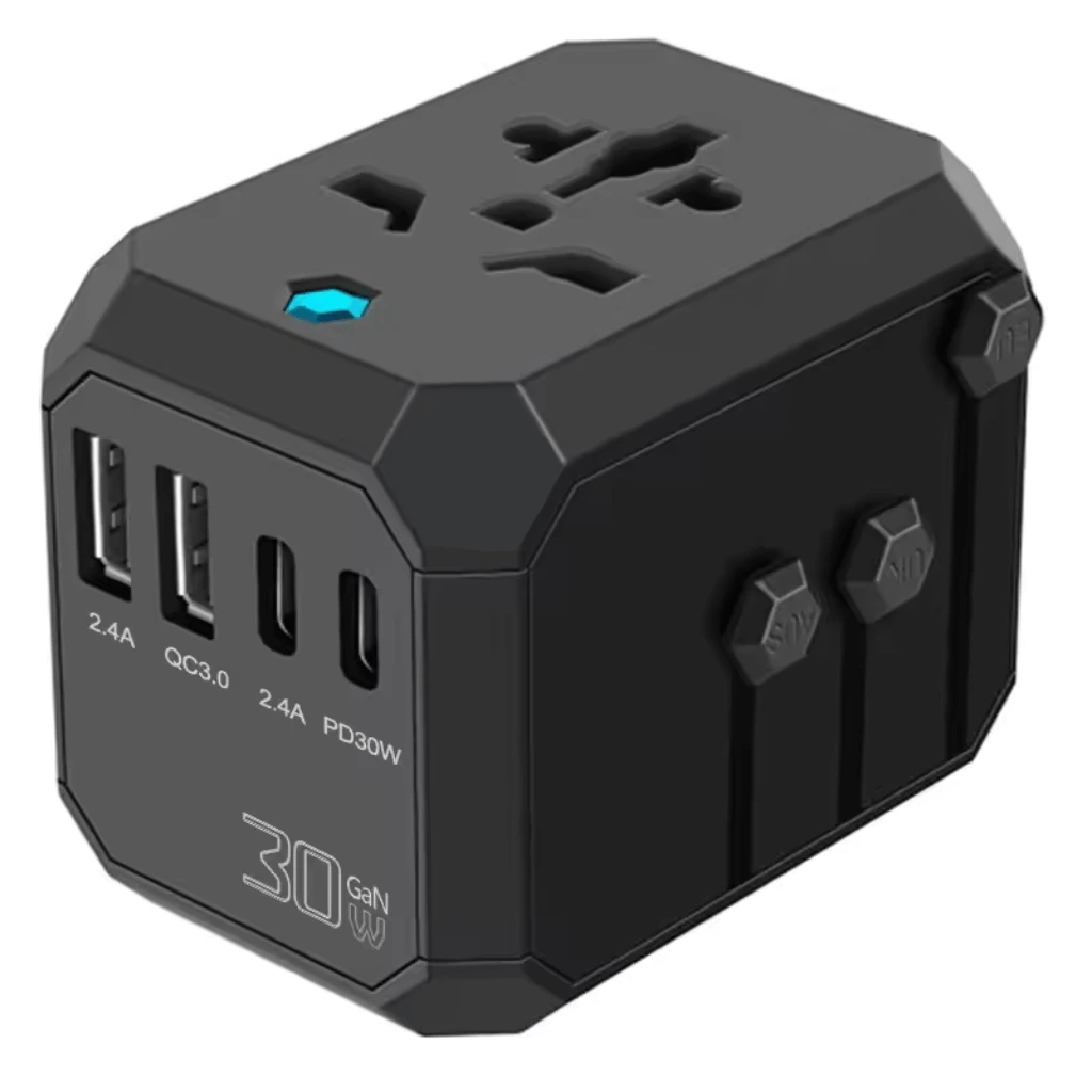 Universal World Travel Adapter All in 1 with 2 USB Port Charger Plug