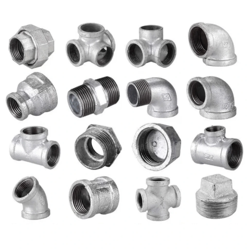 GI pipe fittings galvanized metal